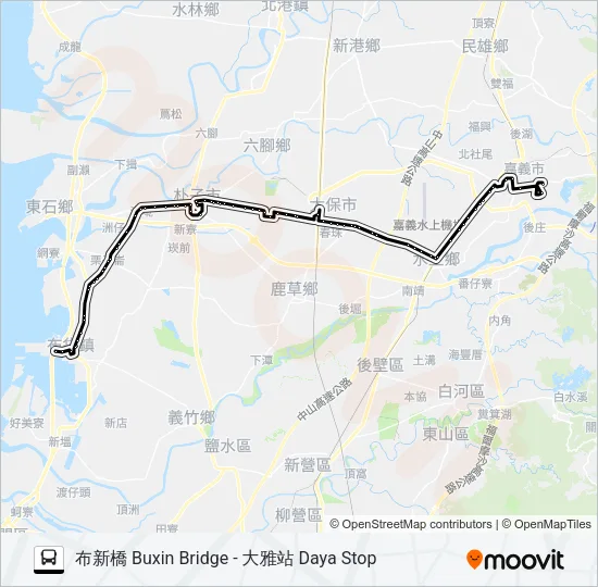 巴士7327P的線路圖