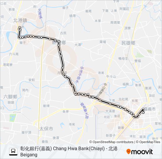 巴士7201的線路圖