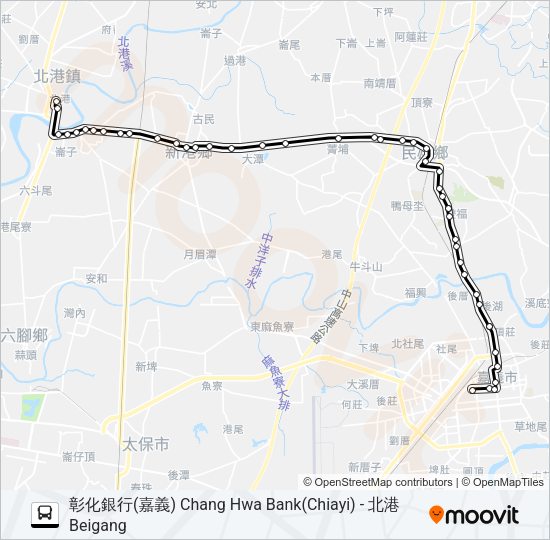 巴士7202的線路圖