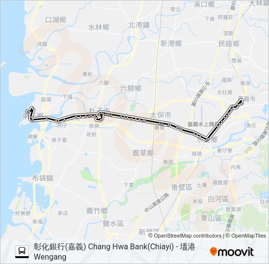 巴士7206的線路圖