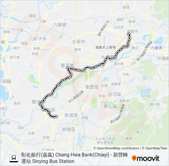 7208 Bus Line Map