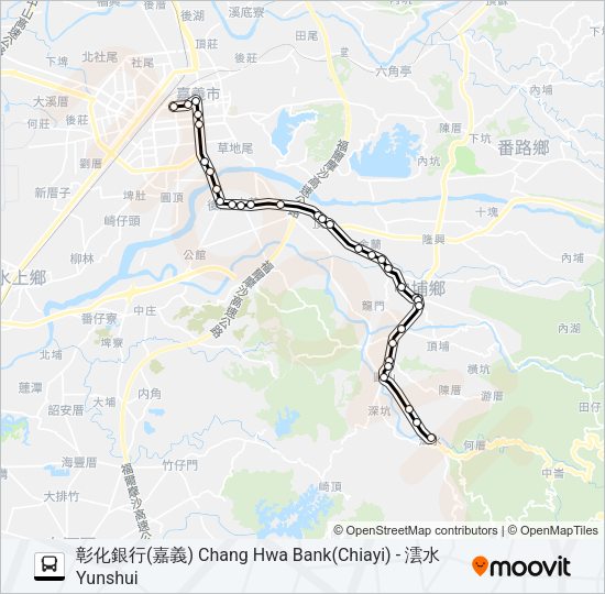 巴士7215的線路圖