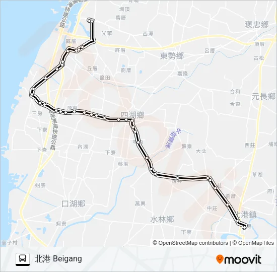 7221 Bus Line Map