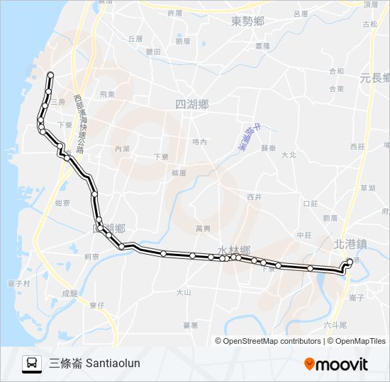 7222 bus Line Map