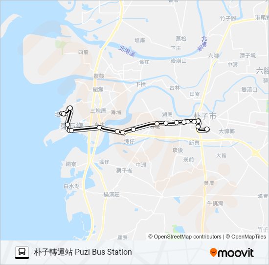 7233 bus Line Map