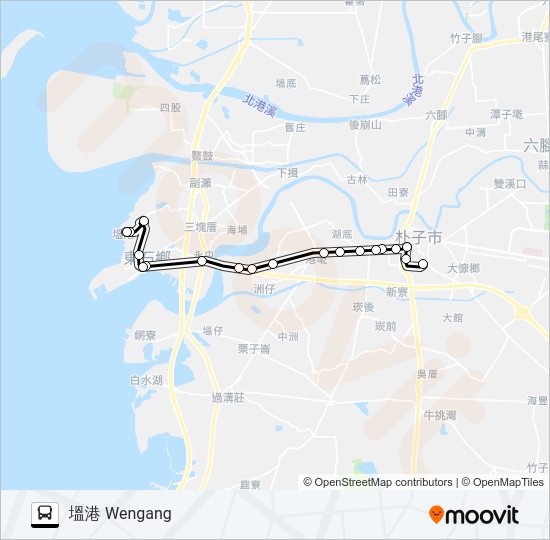 7233 bus Line Map