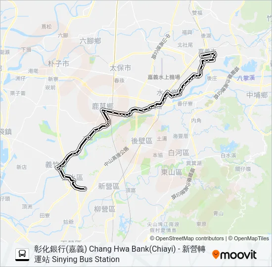 7208B Bus Line Map