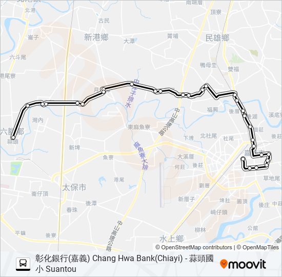 7217A bus Line Map