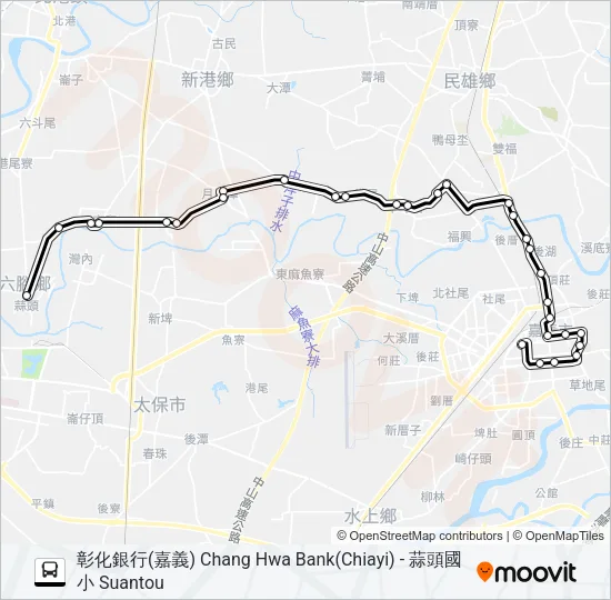 巴士7217B的線路圖