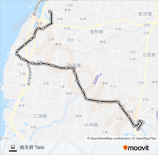 巴士7221A的線路圖