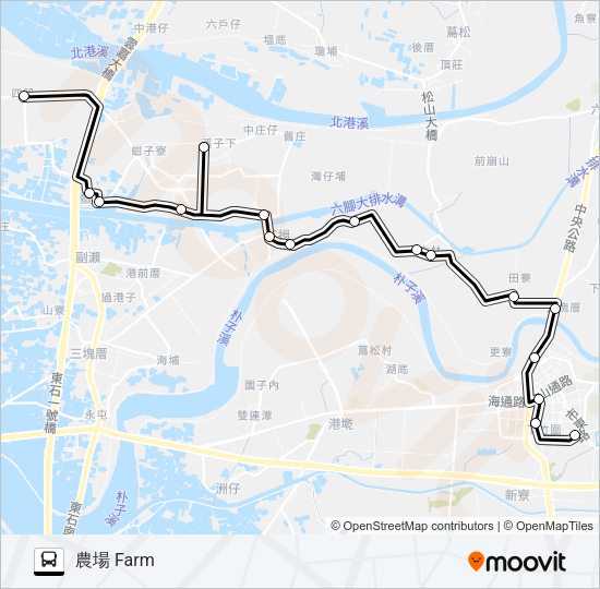 巴士7225A的線路圖