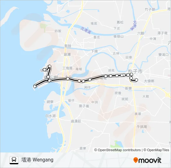 7233A Bus Line Map