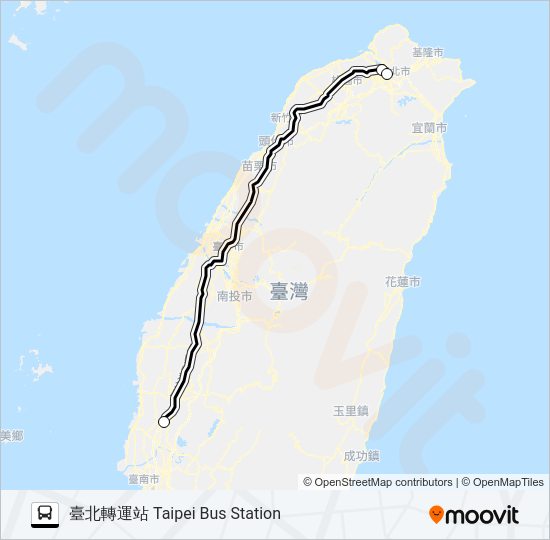 7500K bus Line Map