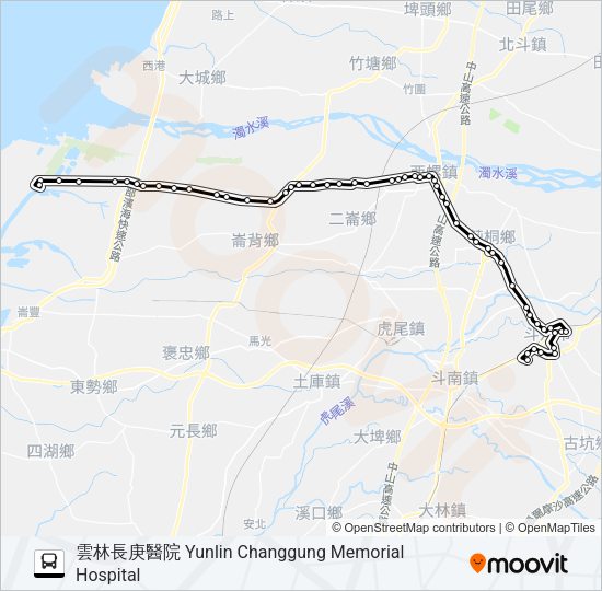 巴士7011的線路圖