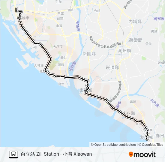 巴士9117A的線路圖