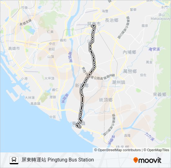 巴士8202的線路圖
