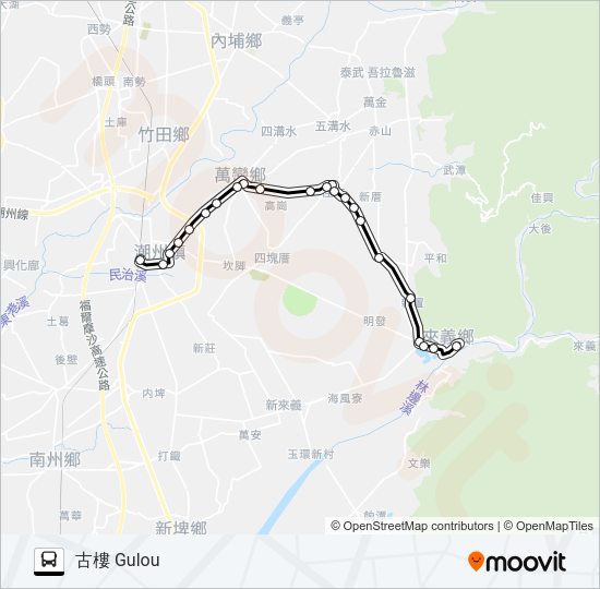 8209 bus Line Map