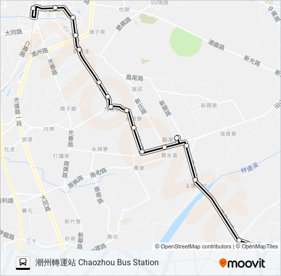 8211 bus Line Map