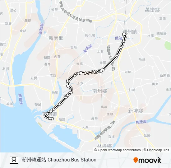 巴士8215的線路圖