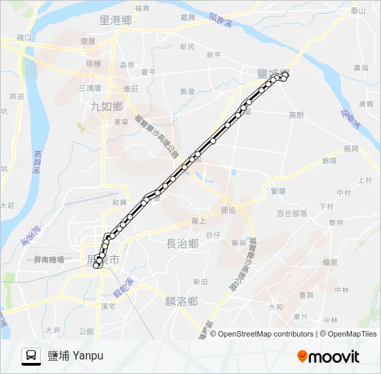 8221 Bus Line Map