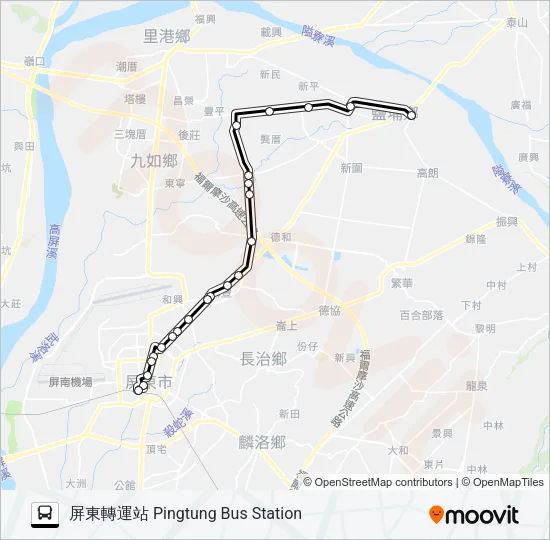 8225 Bus Line Map