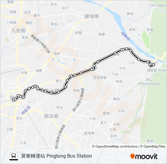 8228 bus Line Map