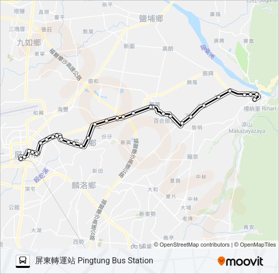 巴士8229的線路圖