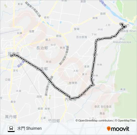巴士8232的線路圖