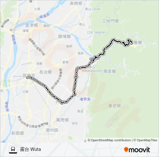 8233 Bus Line Map