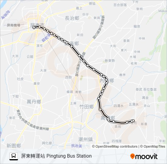 8236 bus Line Map