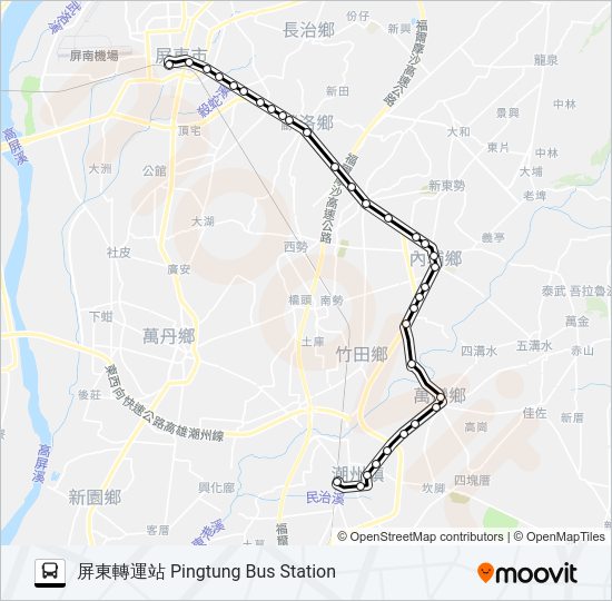 8238 bus Line Map