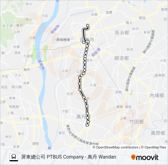 巴士8201A的線路圖