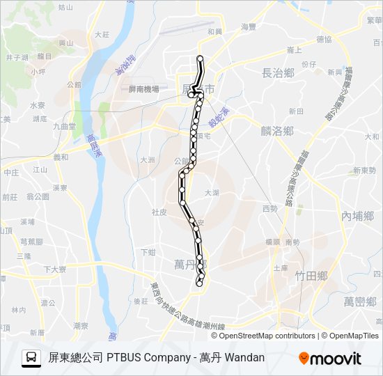 巴士8201A的線路圖