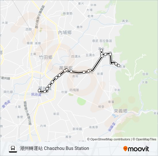 8212A bus Line Map