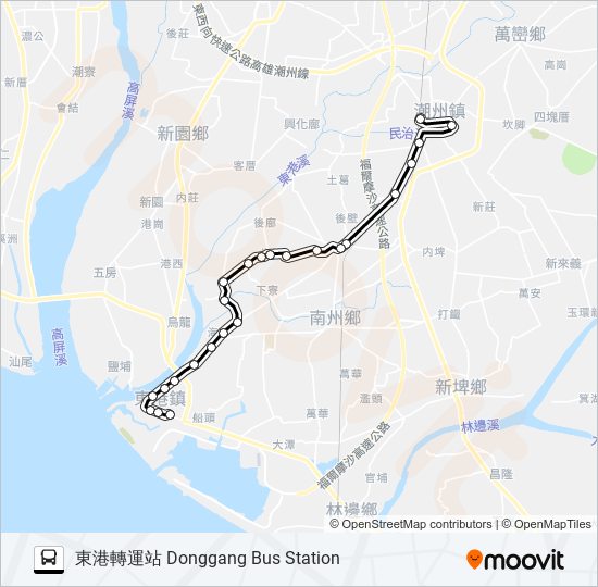 8215A bus Line Map