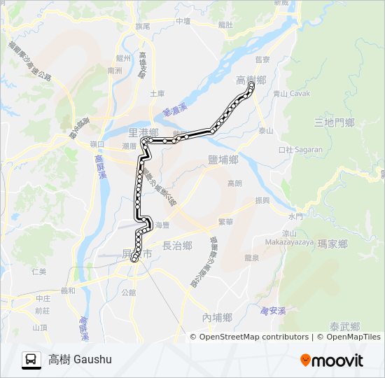 8217A bus Line Map