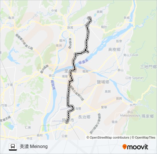 8220A bus Line Map