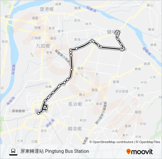 8223B Bus Line Map