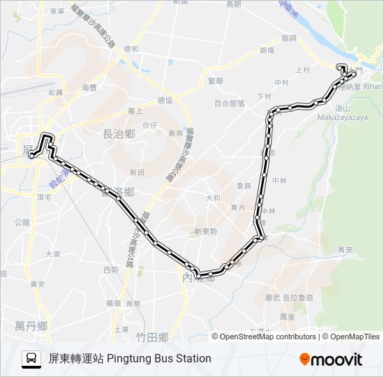 8232A bus Line Map