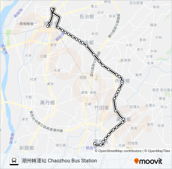 巴士8238A的線路圖