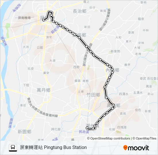 巴士8238B的線路圖