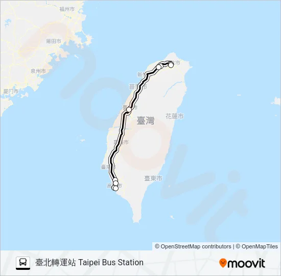 1610 Bus Line Map