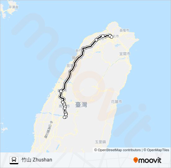 1632 bus Line Map