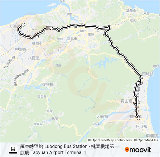 巴士1661的線路圖