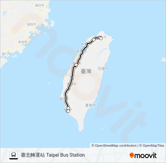 1610B Bus Line Map
