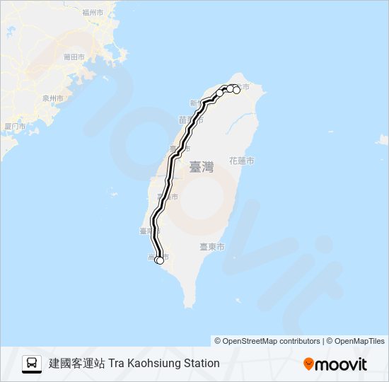 1610D bus Line Map