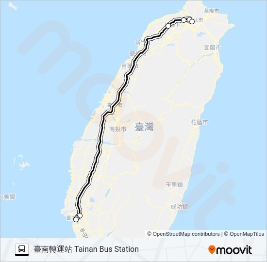 巴士1611C的線路圖