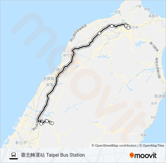 巴士1617C的線路圖