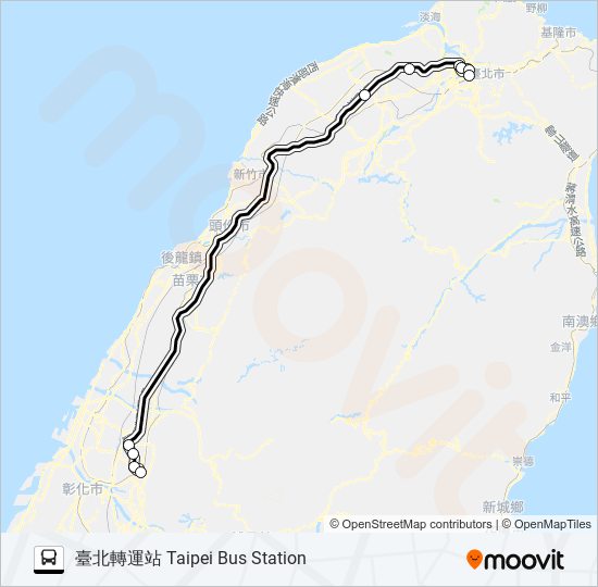 1620A bus Line Map