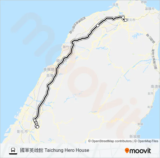 1620B Bus Line Map